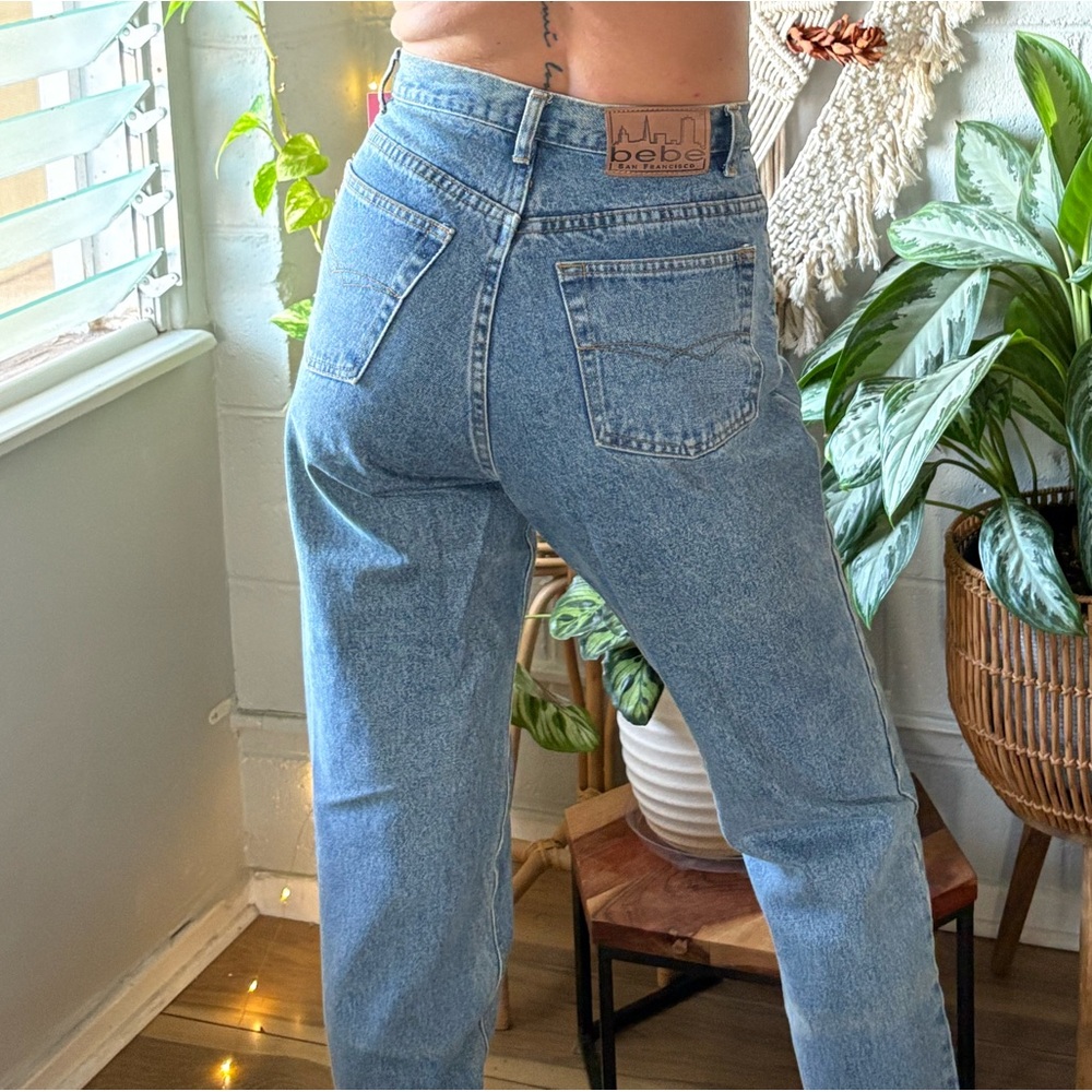 Bebe Sky Blue Cotton Jeans